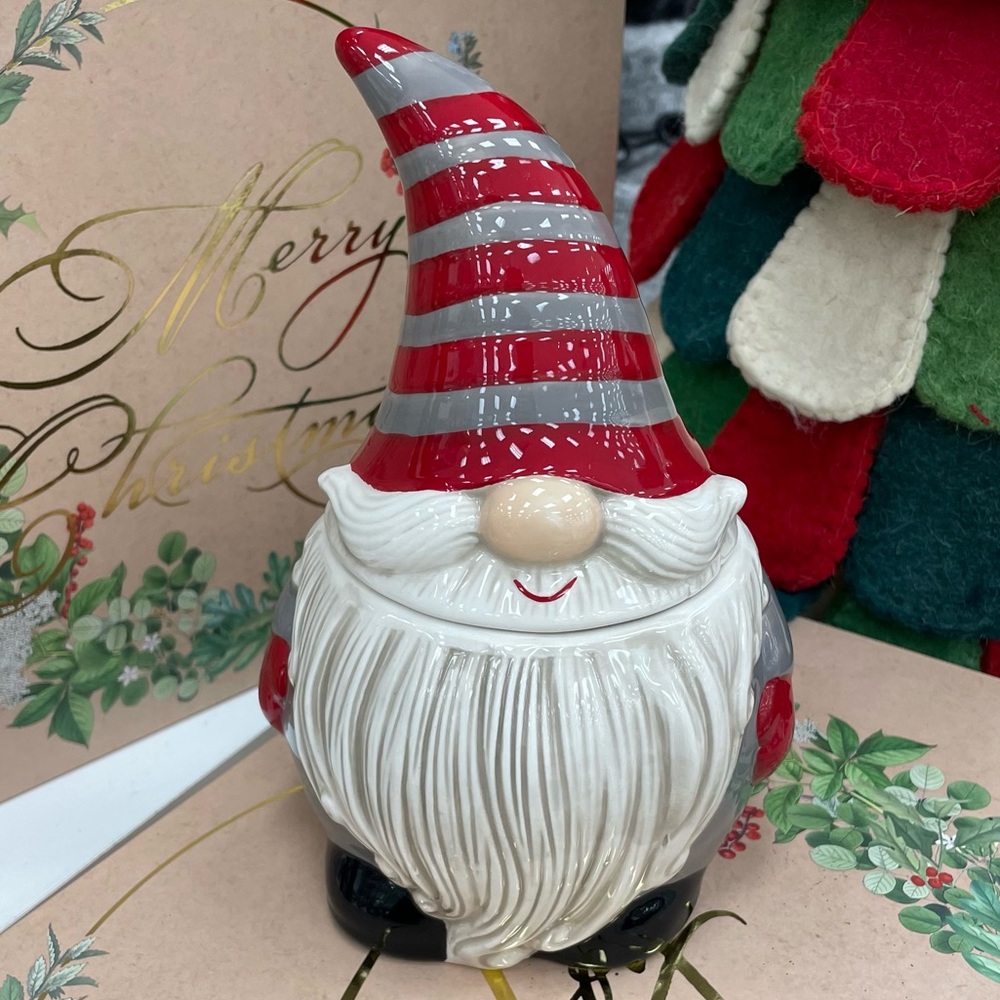 Cute gnome Canister / Jar 🎅🏻- holiday Christmas edition 🎄